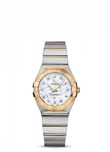 Constellation Quartz 27 Brushed Stainless Steel / Yellow Gold / MOP