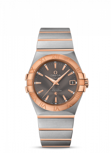 Constellation Co-Axial 35 Stainless Steel / Red Gold / Grey