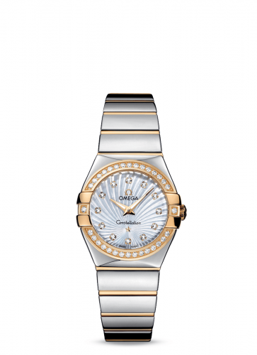 Constellation Quartz 27 Polished Stainless Steel / Yellow Gold / Diamond / MOP Supernova