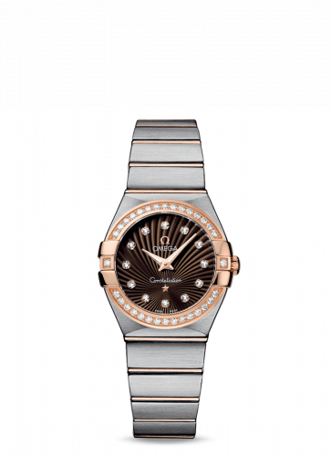 Constellation Quartz 27 Brushed Stainless Steel / Red Gold / Diamond / Brown Supernova