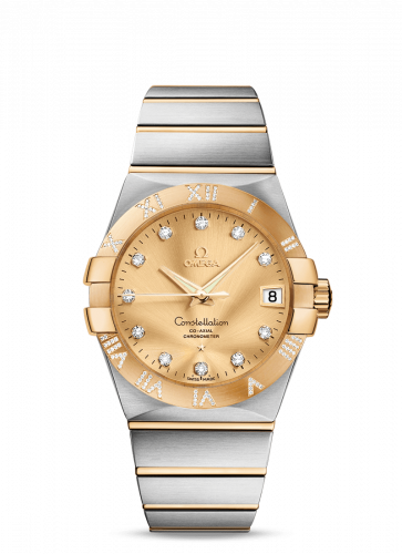 Constellation Co-Axial 38 Stainless Steel / Yellow Gold / Diamond / Champagne