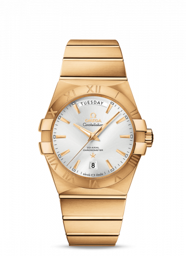 Constellation Co-Axial 38 Day-Date Yellow Gold / Silver