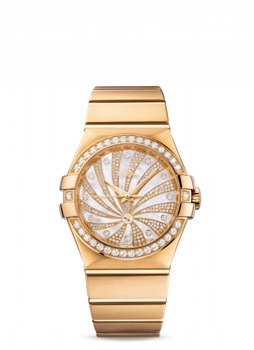 Constellation Co-axial 35 Yellow Gold / Diamond / Diamond Supernova