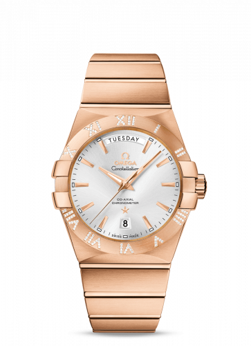 Constellation Co-Axial 38 Day-Date Red Gold / Diamond / Silver