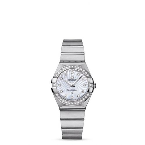 Constellation Quartz 27 Brushed Stainless Steel / Diamond / MOP Supernova