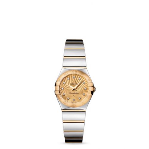 Constellation Quartz 24 Polished Stainless Steel / Yellow Gold / Champagne Supernova