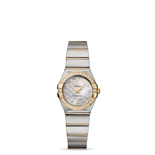Constellation Quartz 24 Brushed Stainless Steel / Yellow Gold / Silver Omega