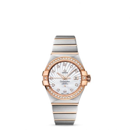 Constellation Co-Axial 31 Stainless Steel / Red Gold / Diamond / MOP Supernova