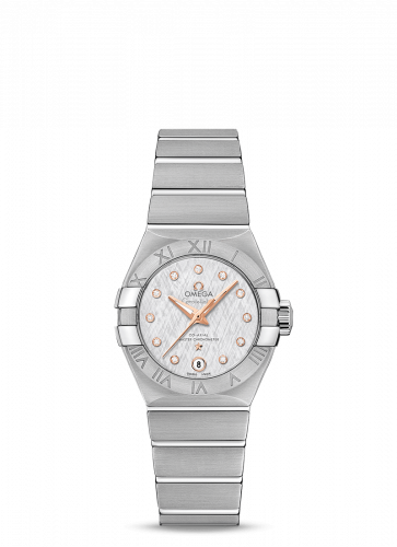 Constellation Co-Axial Master Chronometer 27 Stainless Steel / Silver Silk-Diamond