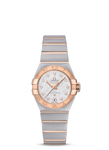 Constellation Co-Axial Master Chronometer 27 Stainless Steel / Red Gold / Silver Silk-Diamond