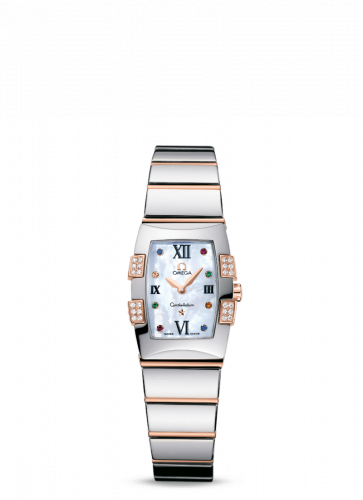 Constellation Quadrella Quartz 19.3 Stainless Steel / Red Gold / MOP