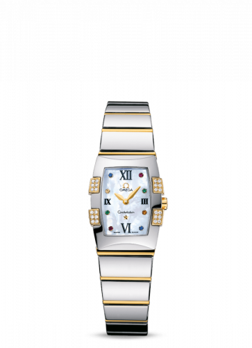 Constellation Quadrella Quartz 25 Stainless Steel / Yellow Gold / MOP