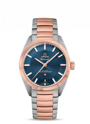 Globemaster Stainless Steel / Sedna Gold / Blue / Bracelet