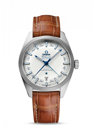 Globemaster Annual Calendar Stainless Steel / White