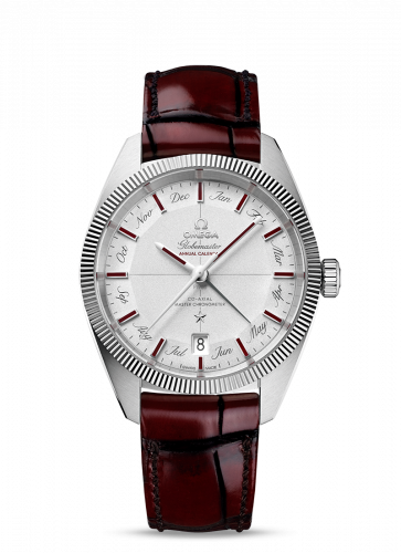 Globemaster Annual Calendar Platinum / Silver / Burgundy