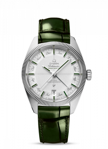 Globemaster Annual Calendar Platinum / Silver / Green