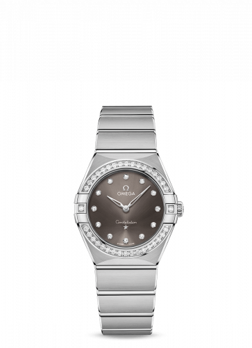 Constellation Manhattan 28 Quartz Stainless Steel / Grey - Diamond / Diamond