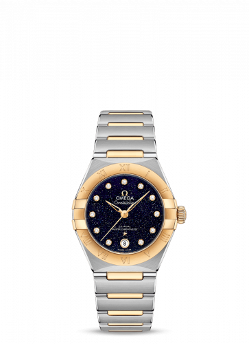 Constellation Manhattan 29 Co-Axial Master Chronometer Stainless Steel / Yellow Gold / Aventurine