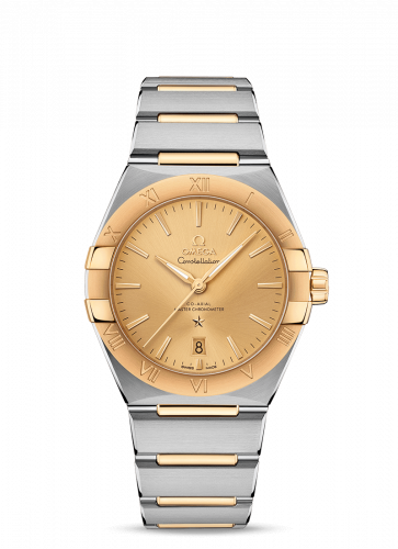 Constellation Master Chronometer 39 Stainless Steel / Yellow Gold / Champagne / Bracelet