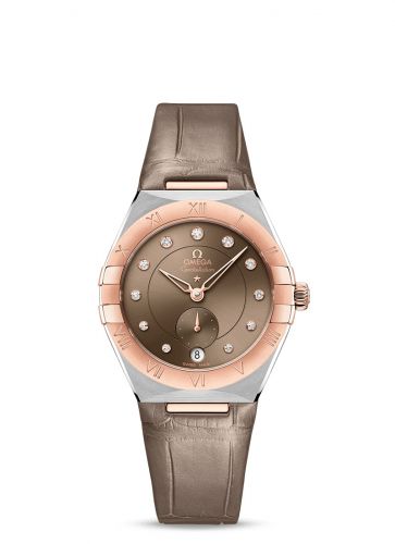 Constellation Master Chronometer Small Seconds 34 Stainless Steel / Sedna Gold / Brown - Diamond