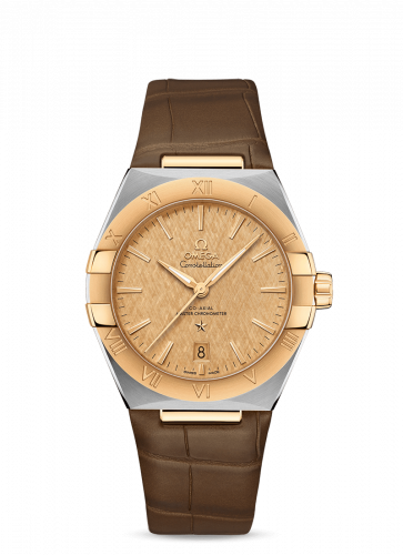 Constellation Master Chronometer 39 Stainless Steel / Yellow Gold / Champagne / Alligator