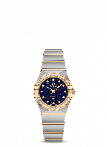 Constellation Manhattan 25 Quartz Stainless Steel / Yellow Gold / Aventurine / Diamond