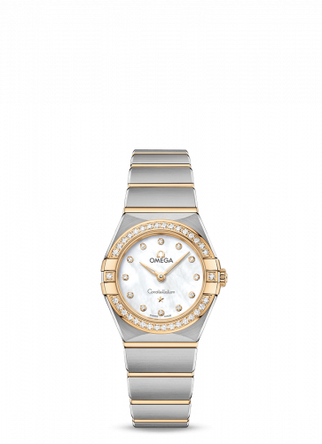 Constellation Manhattan 25 Quartz Stainless Steel / Yellow Gold / MOP / Diamond