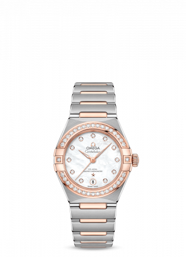 Constellation Manhattan 29 Co-Axial Master Chronometer Stainless Steel / Sedna Gold / MOP / Diamond