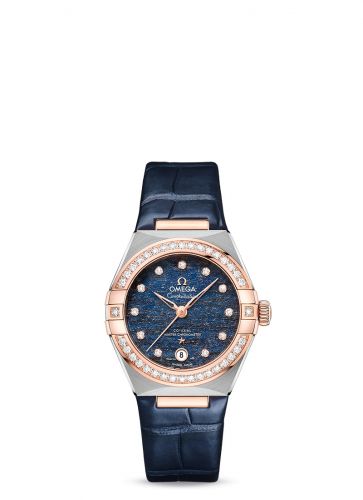 Constellation Manhattan 29 Co-Axial Master Chronometer Stainless Steel / Sedna Gold / Diamond / Blue Aventurine