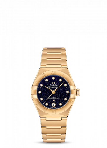Constellation Manhattan 29 Co-Axial Master Chronometer Yellow Gold / Aventurine