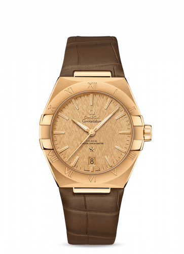 Constellation Master Chronometer 39 Yellow Gold / Champagne / Alligator