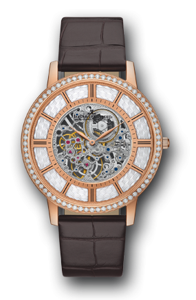 Master Ultra Thin Squelette Red Gold Diamond