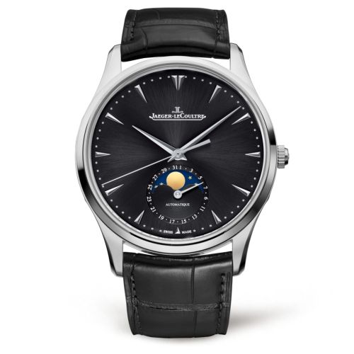 Master Ultra Thin Moon Stainless Steel / Black / Alligator