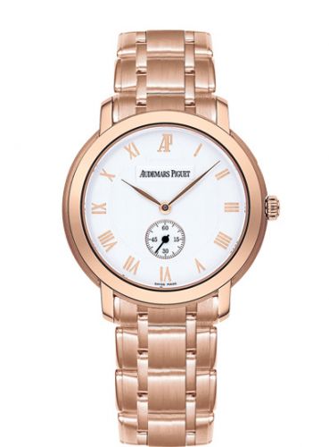Jules Audemars Small Seconds Pink Gold / Silver / Bracelet d'Occasion