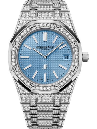 Royal Oak Extra-Thin White Gold / Diamond / Blue