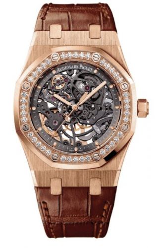 Royal Oak 15306 Openworked Selfwinding Pink Gold / Diamond