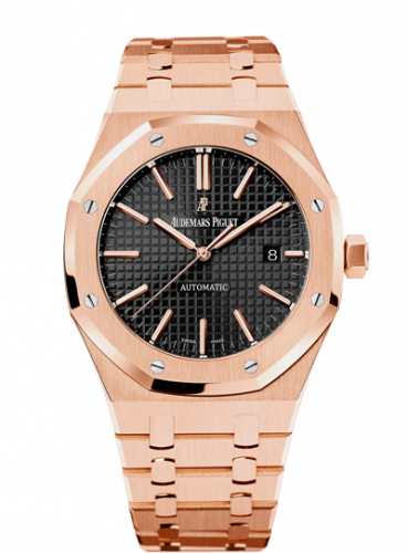 Royal Oak 15400 Pink Gold / Black