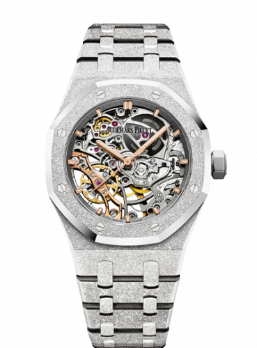 Royal Oak 41 Double Balance Wheel Openworked Frosted White Gold