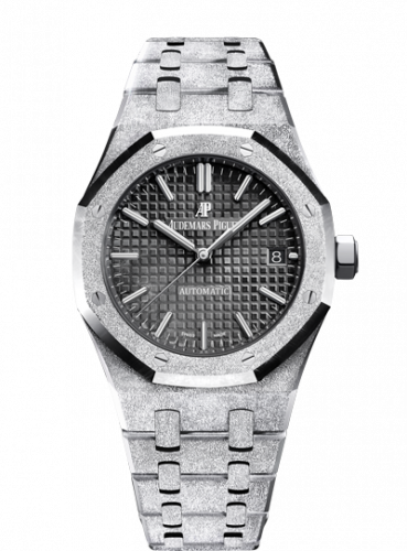 Royal Oak 15454 Selfwinding Frosted White Gold / Black
