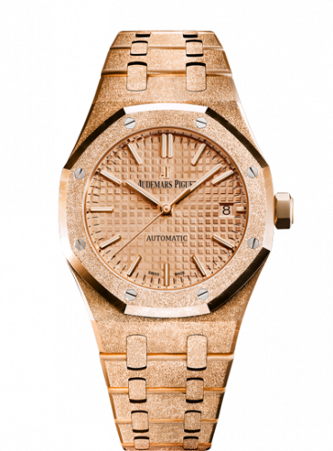 Royal Oak 15454 Selfwinding Frosted Pink Gold / Pink
