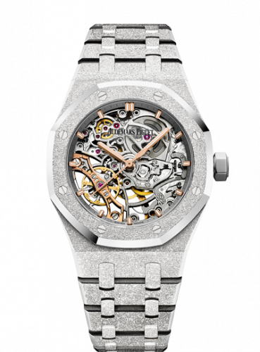 Royal Oak 37 Double Balance Wheel Openworked Frosted White Gold