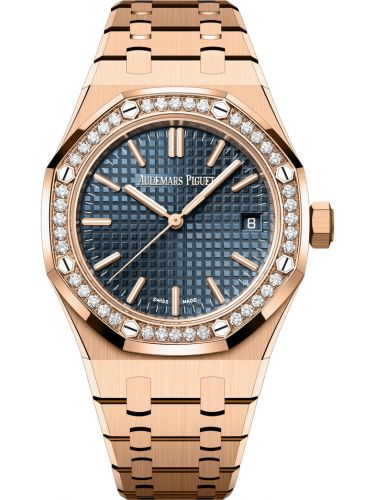 Royal Oak Selfwinding 37 Pink Gold - Diamond / Blue d'Occasion