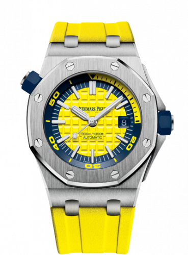 Royal Oak Offshore Diver Stainless Steel / Yellow