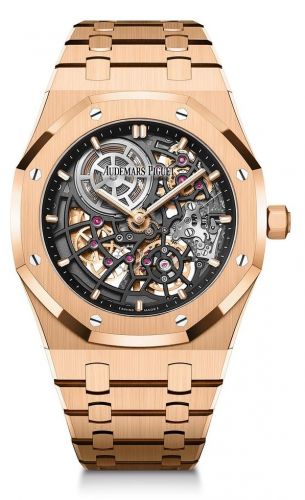 Royal Oak Extra-Thin Openworked Pink Gold