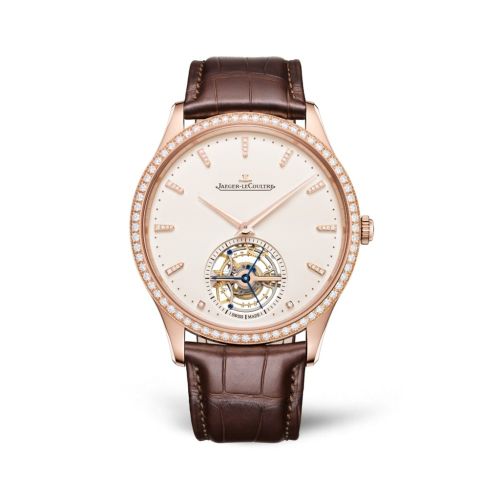 Master Ultra Thin Tourbillon Pink Gold / Diamond / Eggshell / Alligator