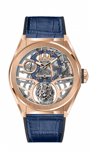 Defy Zero G Rose Gold / Skeleton / Alligator