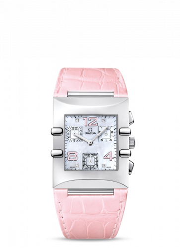 Constellation Quadra Quartz 28 Chronograph Stainless Steel / MOP/ Alligator
