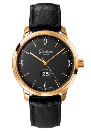 Sixties Panorama Date Rose Gold / Black / Alligator / Pin