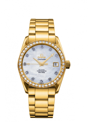Seamaster Aqua Terra 150M Co-Axial 36.2 Red Gold / Yellow Gold / Diamond / MOP / Bracelet