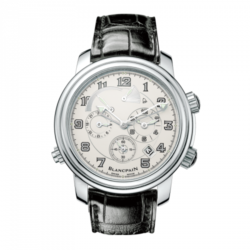 Léman Réveil GMT Stainless Steel / Opaline / Alligator
